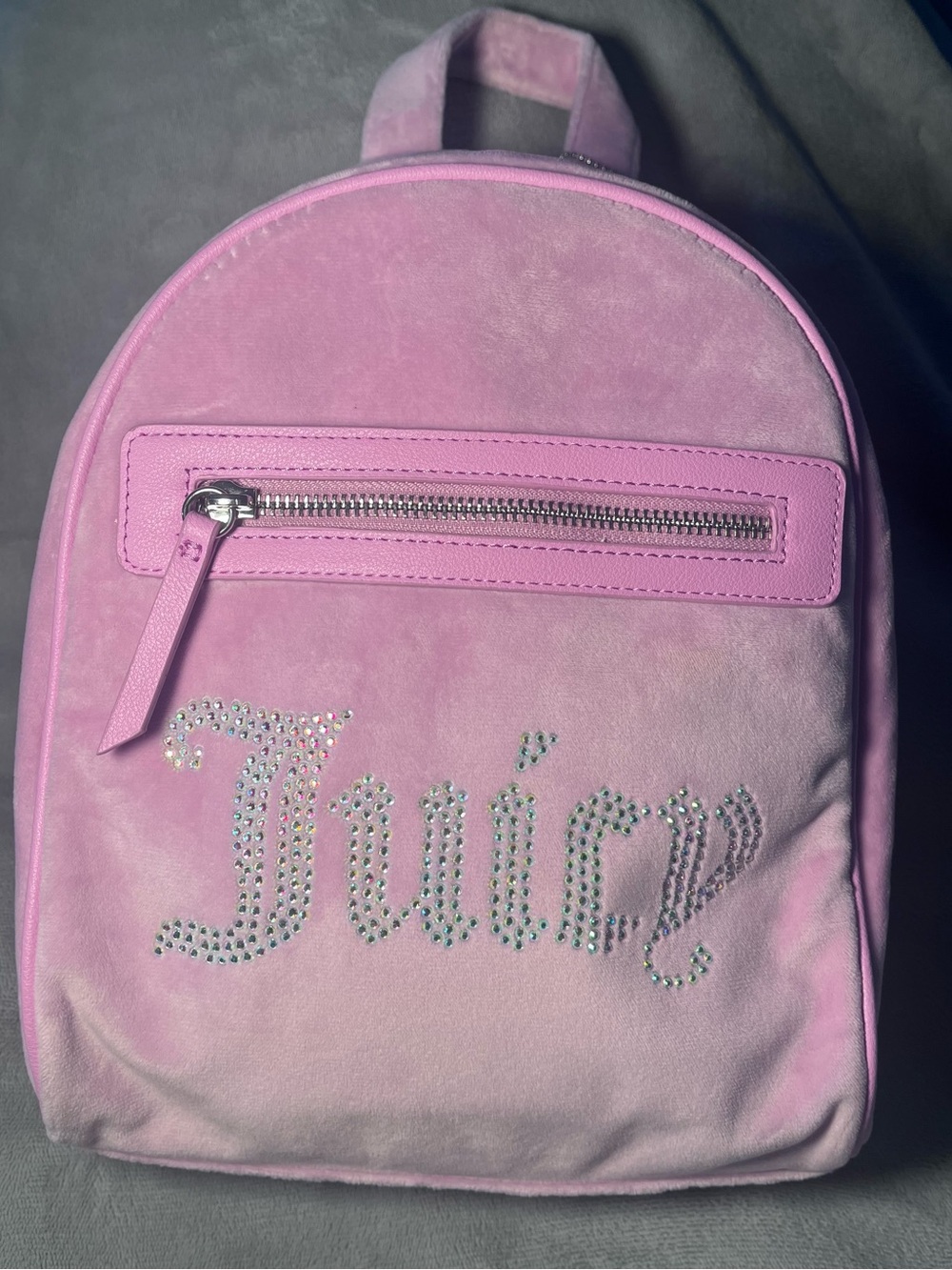 Juicy Couture Pink Crystal Logo Mini Backpack